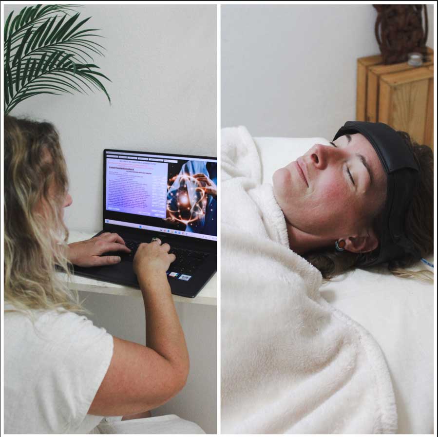 Sharmila Devasya conducting BioResonance therapy